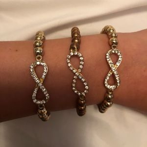BEADED INFINITY FRIENDSHIP BRACELETS